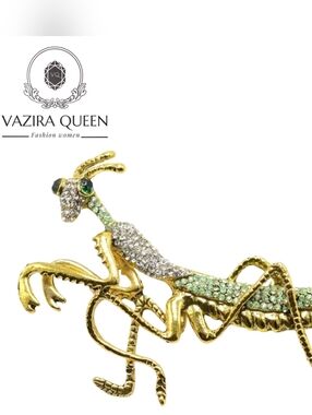 VQ Grasshopper Brooch